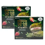 롯데 몽쉘 말차 딸기 생크림케이크 12입 444G x 2개