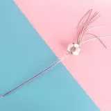 핑크 고양이 장난감 낚싯대 폼폼이