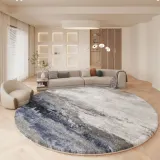 북유럽풍 사계절 미끄럼방지 원형 러그D-1(100CM)