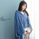 담요 극세사 이중 담요캠 망토 똑딱이단추