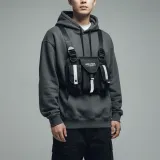 반사 블랙 러닝 조끼 가방 체스트백