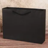 무지 가로형 쇼핑백(블랙)(43x32cm)/종이쇼핑백