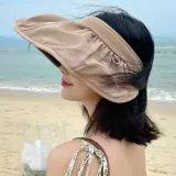 롤업 프릴밴드 쉘 썬캡 5color / 여름모자 헤어밴드 썬바이저