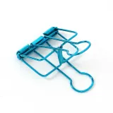 문구존 철제 더블 클립 3개입(5cm) (블루) 문서클립