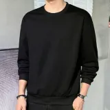 맨투맨 티셔츠 기모 라운드넥 무지 긴팔 상의