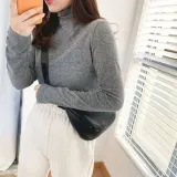 목폴라 티셔츠 기모 긴팔 여성용 데일리 상의