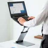 SANWA 알루미늄 노트북 스탠드 받침대 스탠딩 거치대