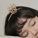 키즈 티아라 머리띠 어린이 왕관 헤어밴드 2col