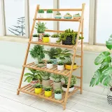 가드닝 4단 대나무 화분진열대A (50cm)