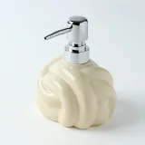 모던 쉐입 세라믹 디스펜서(320ml) 크림 욕실디스펜서
