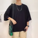 오버핏 반팔티 남자 라운드넥 무지 티셔츠 데일리 상의