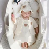 3종뽀글곰 민나시 우주복 가디건 모자세트 206186
