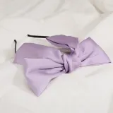 [엔젤슈슈] 새틴 왕 리본 헤어밴드 핸드메이드 머리띠