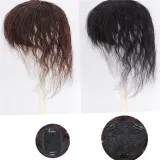 여성 인모 부분 가발 여성 정수리 가발 웨이브 헤어 2핀 볼륨