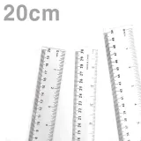 20cm 투명 플라스틱 자 워킹자 줄자