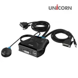 유니콘 2대1 DVI KVM 스위치 케이블연결형 KVM-200DVI