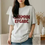 여성 반팔 티셔츠 루즈핏 면 레터링 여름 데일리 상의