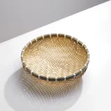 정겨운 대나무 소쿠리 28cm 작은 광주리 바구니 채반