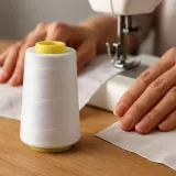 블랙 화이트 실 튼튼한 재봉 의류수선 실 바늘 작업
