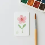 아트페이퍼 캘리그라피 양면 무지 종이카드 200매 7x4