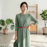 로아 클래식 얇은 여성 벨트 (레드) 원피스 벨트