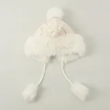 따듯한 방울 모자(아이보리) 털모자
