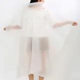 레인데이 판초 우비(화이트)/ 남녀공용 우의