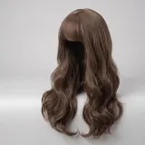 고급형 여자 통웨이브가발 패션가발 갈색