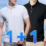 남성 피케 카라티 여름 반팔 티셔츠 무지 상의