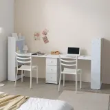 디포랙 2인용 책장형 책상 세트 2400