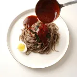 메밀 비빔국수 세트 메밀면2kg 메밀장 12봉 12인분