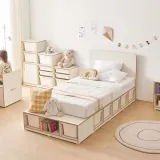 가구산책 모듈 LED+USB 바구니침대(B형) (매트 별매) DN7747