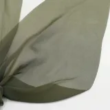 [엔젤슈슈] 쉬폰 롱리본 곱창밴드(카키) 헤어머리끈