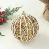 로열골드 글리터 장식볼 2p(10cm) (라인홀릭)
