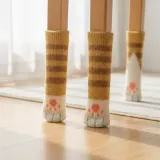고양이 발바닥 의자 다리 커버 소음 방지 캡 그레이