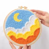 DIY 펀칭자수 패키지(밤하늘) 펀칭니들도안