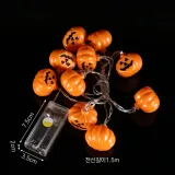 10구 LED 할로윈 호박 가랜드 전구 와이어 줄전구