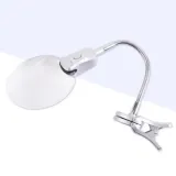 무테 LED 조명 돋보기 확대경 렌즈 집게 거치대