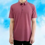 남자 반팔 카라티 무지 버튼 여름 티셔츠 면 상의