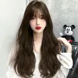 루즈 웨이브 긴머리 통가발(브라운)