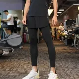 남자 레깅스 반바지 짐웨어 투인원 트레이닝 운동복 세트
