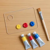 굿드로잉 투명 아크릴 팔레트 2p세트(10x15cm) 미술용