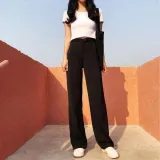 여성 슬랙스 일자핏 바지 데일리 오피스 팬츠