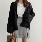 오버핏 오픈 니트가디건 기본 봄 외투 가디건 데일리룩 하객룩