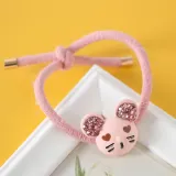 생쥐 포인트 머리끈/ 큐빅 헤어슈슈
