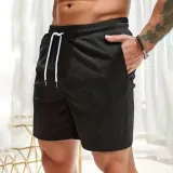 남자 허리밴딩 골지 여름 반바지 오버