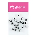 유니아트 2000 미니방울 8mm (은색)