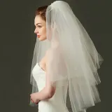 웨딩베일 면사포 셀프웨딩소품 브라이덜샤워 헤어장식