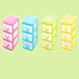 3단 미니 서랍장 책상서랍정리함 문구수납함 화장대미니서랍장