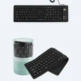 방수 실리콘 롤 키보드 방수 저소음 USB 휴대용